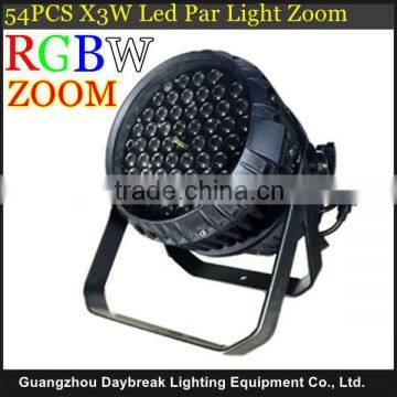 led lighting dmx512 stage led par54 outdoor waterproof ip65 54pcs x 3w led bar light zoom Disco zoom bar Stage led zoom