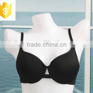 2016 unique front classical style simple black bra