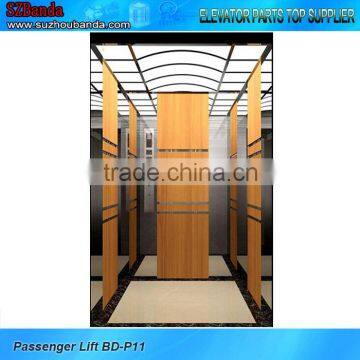 Hairline Passenger Elevator 1.0m/s 630kg / elevator parts / Lift cabin