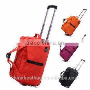 2015 Fashion design trolley bag crossing luggage bag china