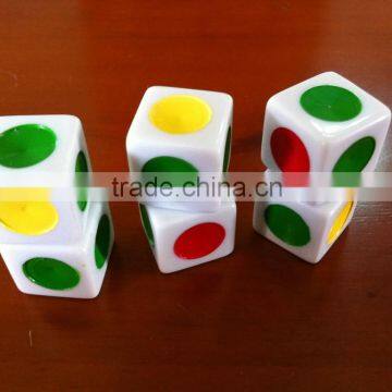 16MM Square Corner Big Circle Point Dice/Red Yellow Green Dice/personalized Dice photo-6