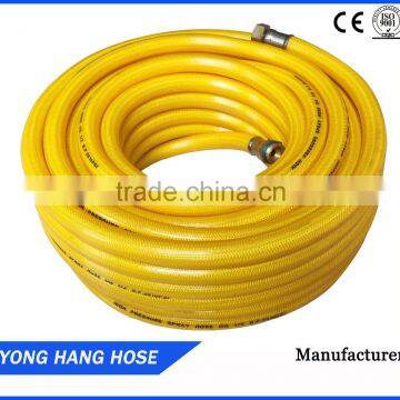 1/2 Inch Yellow Braided High Pressure Pvc Hose Pipe For Asia Market
