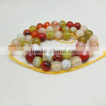 AB0347 Multicolor striped agate beads,semi precious beads