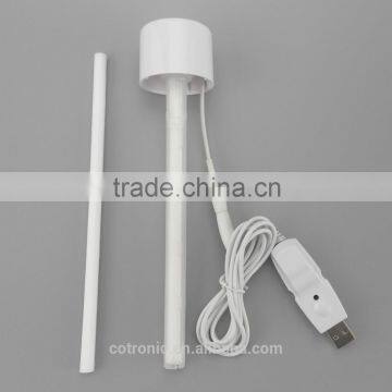 Mini Portable Bottle Cap Air Humidifier with USB Cable for Office Home, White