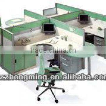 Modern Wooden Green Partition Workstation Office Table Furniture PF-002