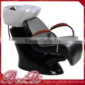 2015 New salon supplier black hair shampoo chair washing basin unit