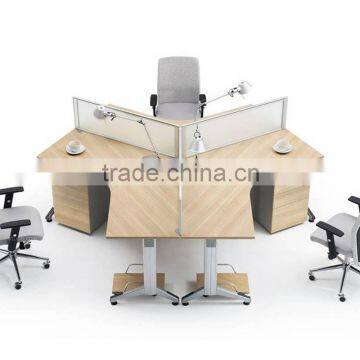 japanese office furniture glass cubicles Melamine cell phone repair Workstation (SZ-WST615)