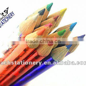 2013 new arrival rainbow laser color pencil in pvc bag