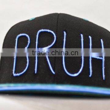China High Quality Hip Hop Flat Led Lighted Fluorescent Hats and Caps photo-5
