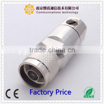 n bulkhead RF connector N female straight solder type with 4 hole flange XiXia Communication