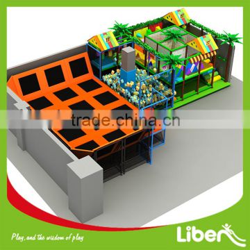 Customer's Size Commercial Bungee Jumping Trampoline Park Kids Soft Indoor Playground Trampoline Park                        
                                                Quality Choice