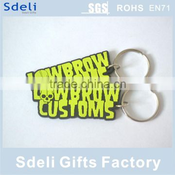 Custom eco friendly non toxic soft pvc rubber keyring/keytag/keychain