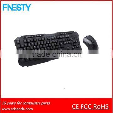 2016 Multimedia 2.4g wireless standard mouse and keyboard combo