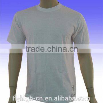 Polyester Cotton Short Sleeve Round Neck Custom Printed Promotional T-shirt photo-3