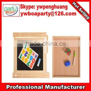 Promotional Advertising Wooden Kids Blackboard Double-sided Magnetic Black Board photo-3