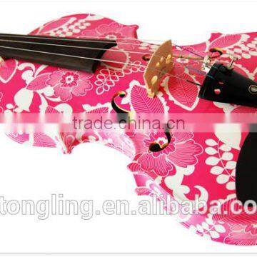Art Paint Pattern Transparent Toy Wood Violin TL-1105 photo-2
