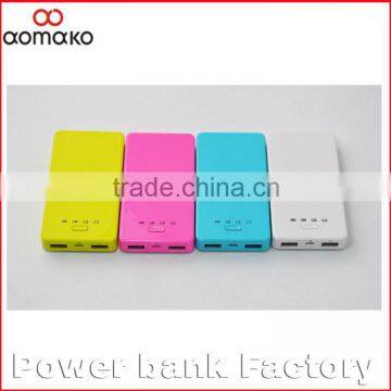 AK-01 sucker dual output external battery charger silicone polymer 5000mah mobile power Sucker gift promotion power bank