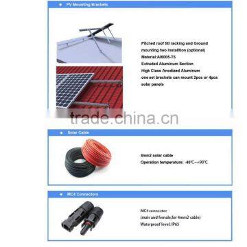 High Efficiency and Good Quality 1000W 24V Solar Power System For Home Use photo-4