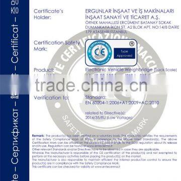 Big Campaign From Ergunlar Construction Inc. for 2016 - 3 X 18 MT Electronic/Digital/Steel Platform Truck Scale/Weighbridge photo-2