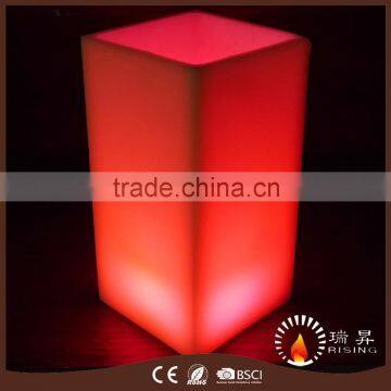 Battery Operated Remote Control Square LED Wax Candles photo-6