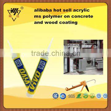 alibaba hot sell acrylic ms polymer on concrete and wood coating