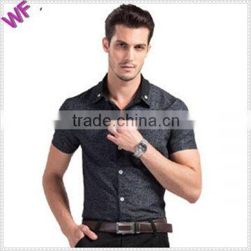 Custom Mens Slim Short Sleeve Printing Hawaiian Shirt for Men