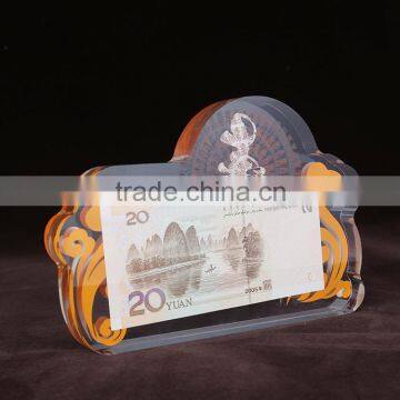 High Quality Acrylic Money Box Display