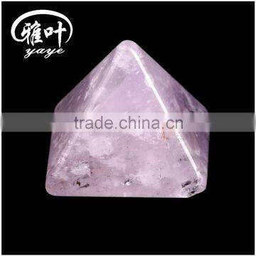 Factory Selling Natural Amethyst Pyramid Beautiful Color Amethyst Quartz Healing Pyramid for Birthday Gifts