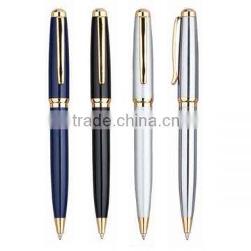 High quality metal ballpoint pen with golden parts