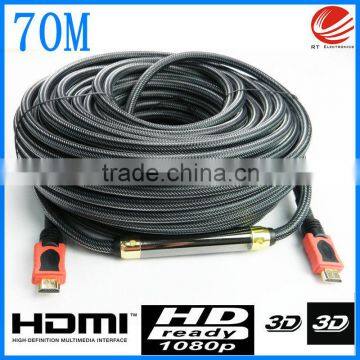 HDMI Certified 50m black color hdmi cable for for hdtv set box