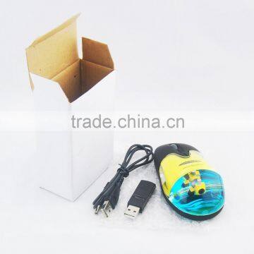 Professional Cheap Wired Mouse/liquid Mouse for Company Promotion/water Mouse as Promotion Gifts