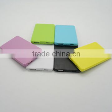 New portable slim Credit card shape power bank for smartphone