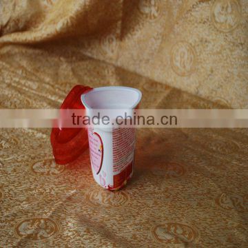 plastic yogurt cup , beer pong cup