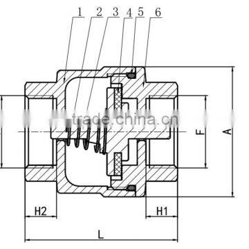 China Manufacturer Durable Hot Product Butterfly Check Valve Dn50 photo-2