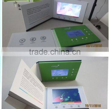 Custom Full Color Printing 1.5"~10" Lcd Video brochure Card