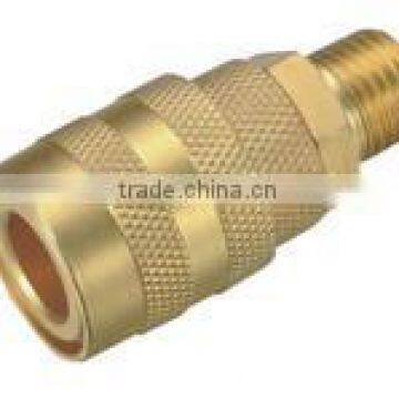 Milton brass quick male coupler, pipe fitting coupling connector
