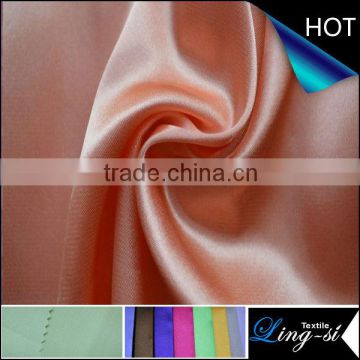 Polyester Twisted Satin Clothing Fabric