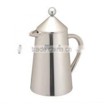 2012 NEW stainless steel double wall coffee pot