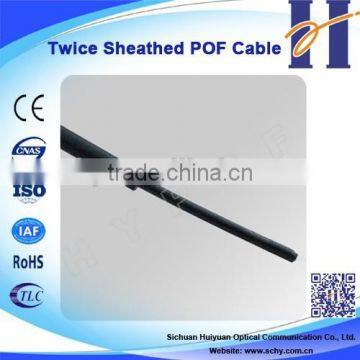 Simple Operation Twice Sheathed POF Cable Plastic Optical Cable