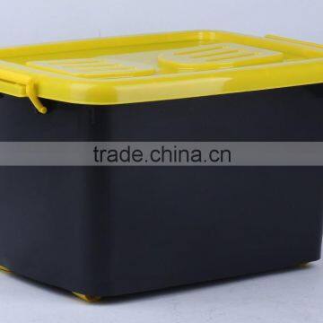 Yellow accessory storage box