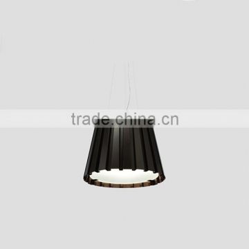 Pleated Fabric Tank Lights Black Pendant Lighting for Dinning Room