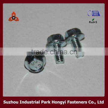 DIN6921 hex flange head bolts with zinc plate