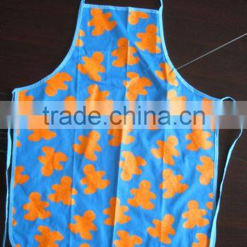 children kitchen apron&painting apron with customized logo cotton fabric new design printed
