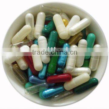 Different size and color hard gelatin empty capsules