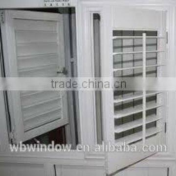 High quality UPVC outward opening fixed shutter casement window