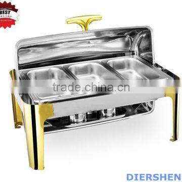 Hot Selling Whosales Chafing Dish With Golden Legs