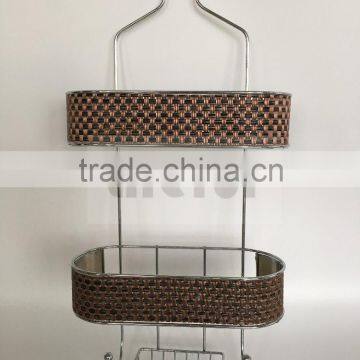 Shower caddy / chrome with special treatment