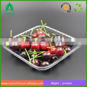 Disposible plastic food PET tray/strawberry/blueberry clamshell tray 16*16 cm                        
                                                Quality Choice