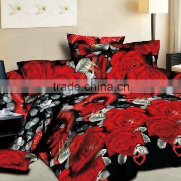 100% polyester 3D Printed bedsheet fabrics 230*470cm