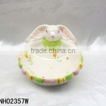 Easter rabbit decorative ceramic bowls